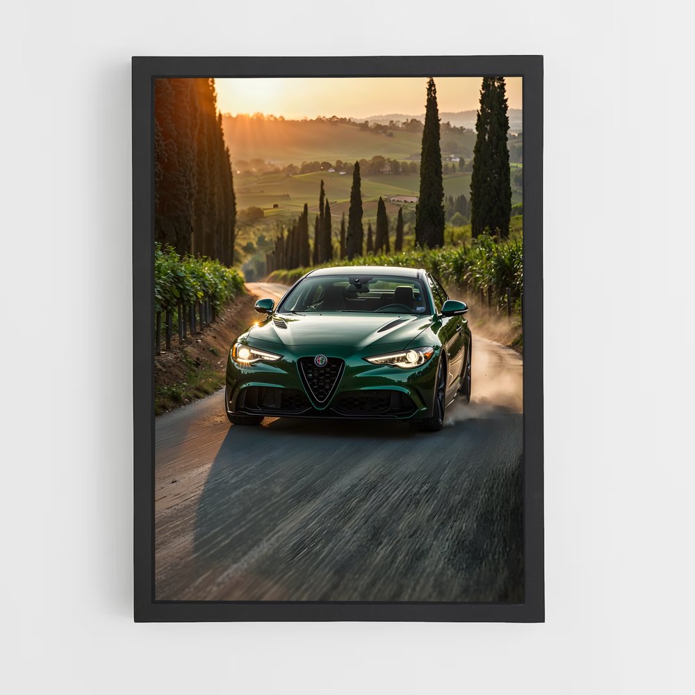 Poster Route de la Passion – affiche Alfa Romeo (vue 2)